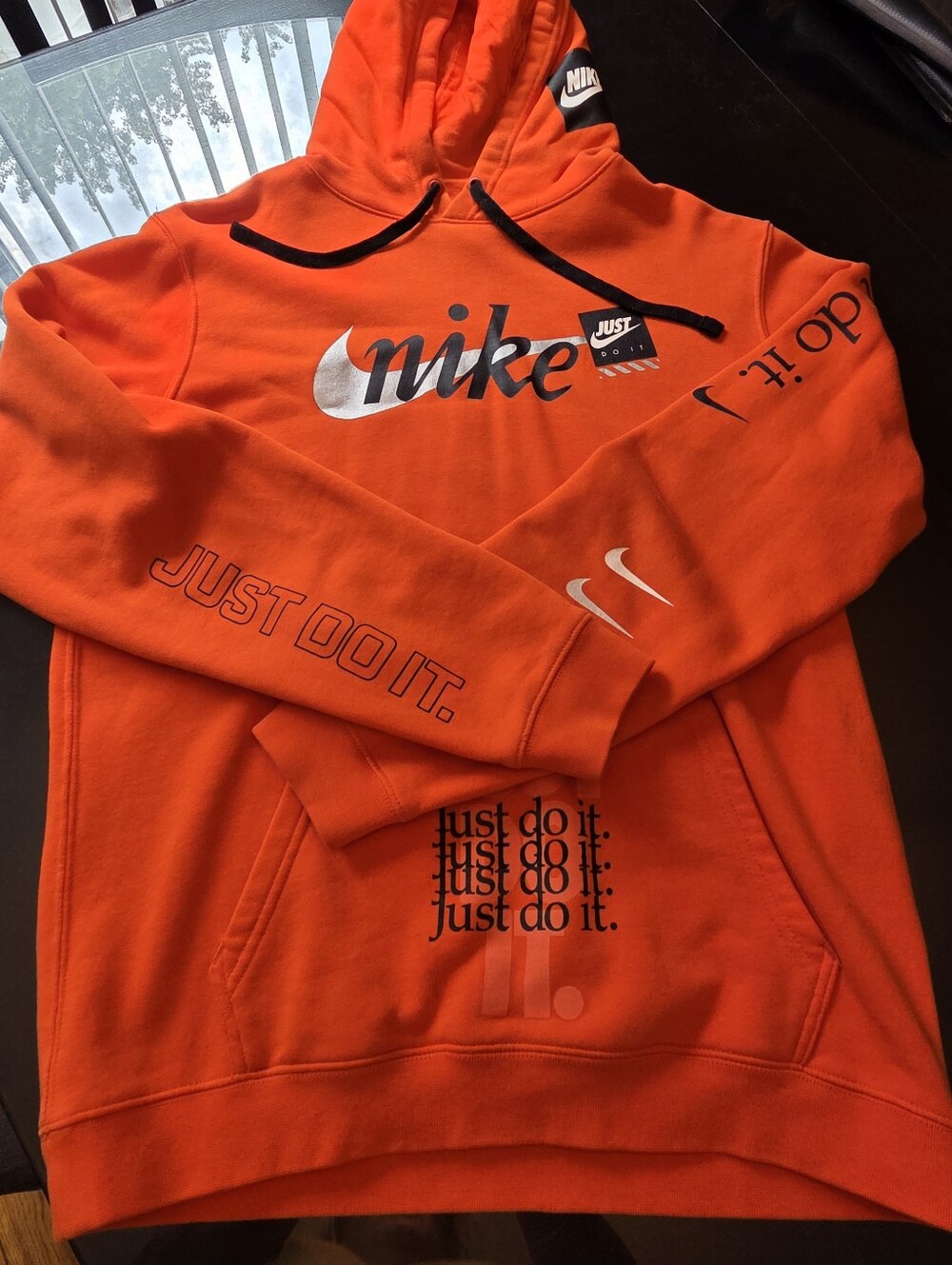 Nike Orange Hoodie- Men's Medium -Worn Once.